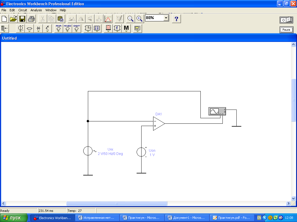 Electronics workbench схема