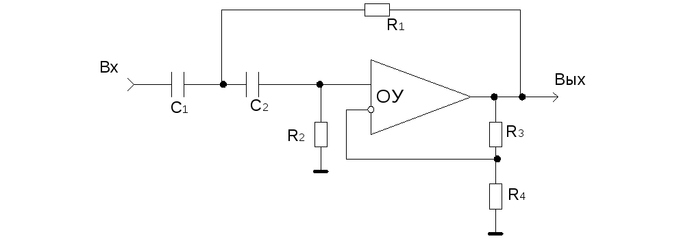 Фнч на операционном усилителе схема
