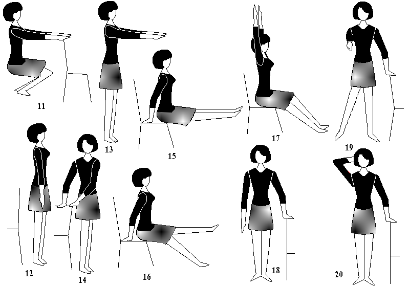 Гимнастика для ног сидя на стуле