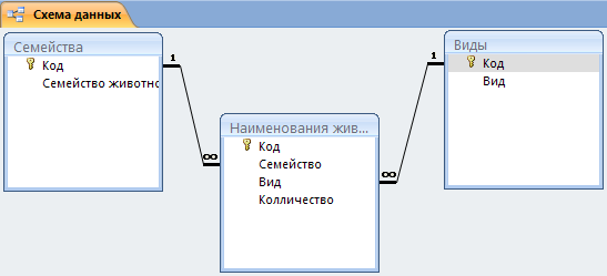 Коды в семье 2. 2.5 Схема данных. Выбор БД для фильтрации. DELPHI создать БД дерево. Установка связей между таблицами фильтрация данных.