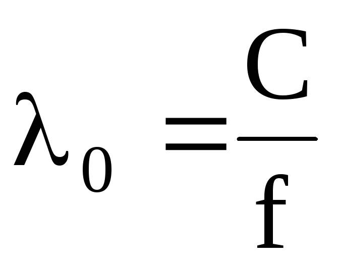 2 4 длины волны. Длина волны в Свободном пространстве. Рабочая длина волны. Длина волны в Свободном пространстве формула. Длина волны в волноводе больше в Свободном пространстве.