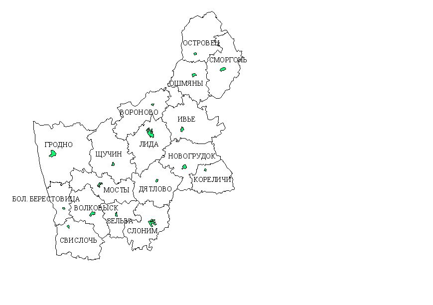 Гродненская область белоруссия карта