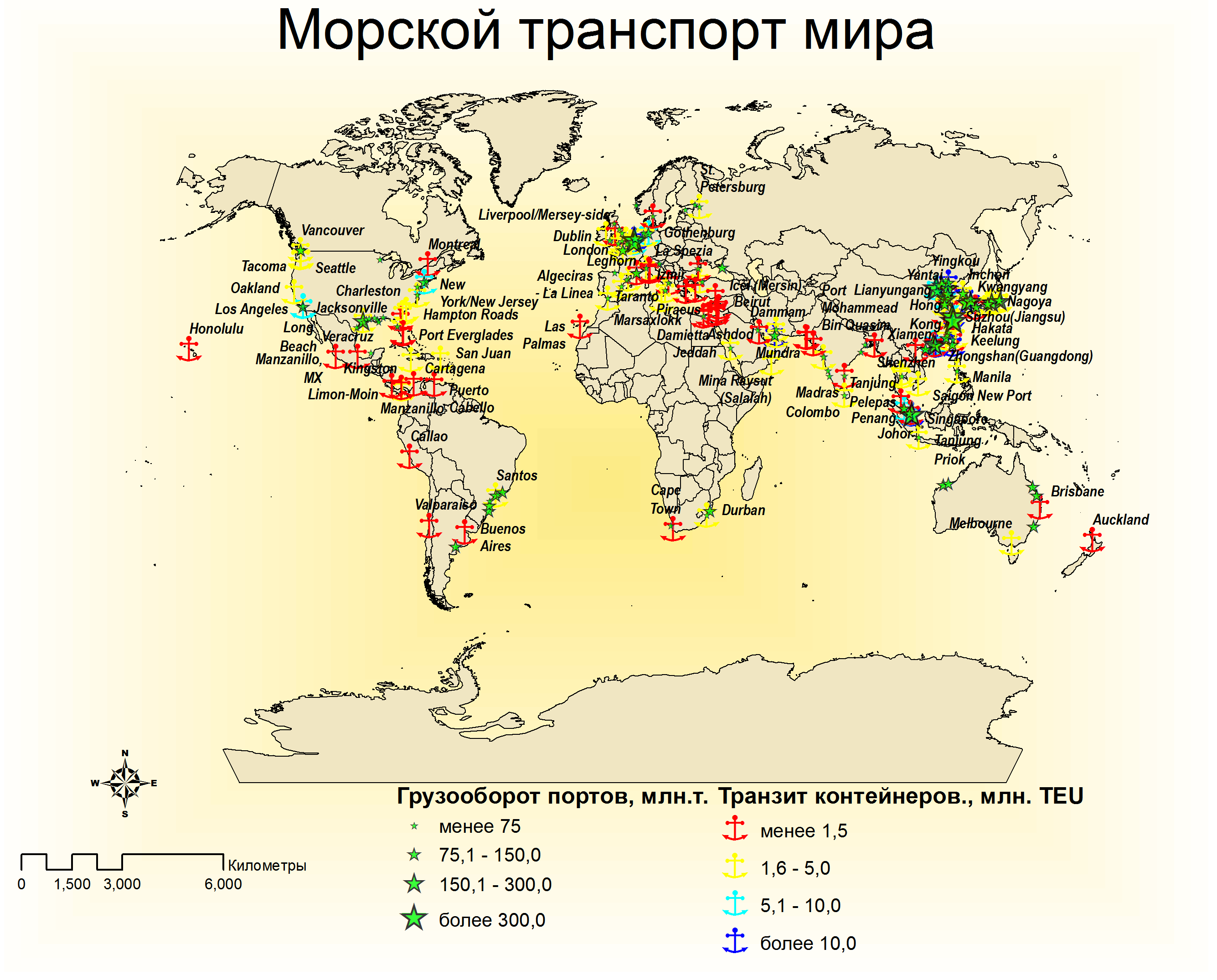 Контурные карты порты россии. Крупнейшие морские Порты на карте. Карта крупнейших морских портов.