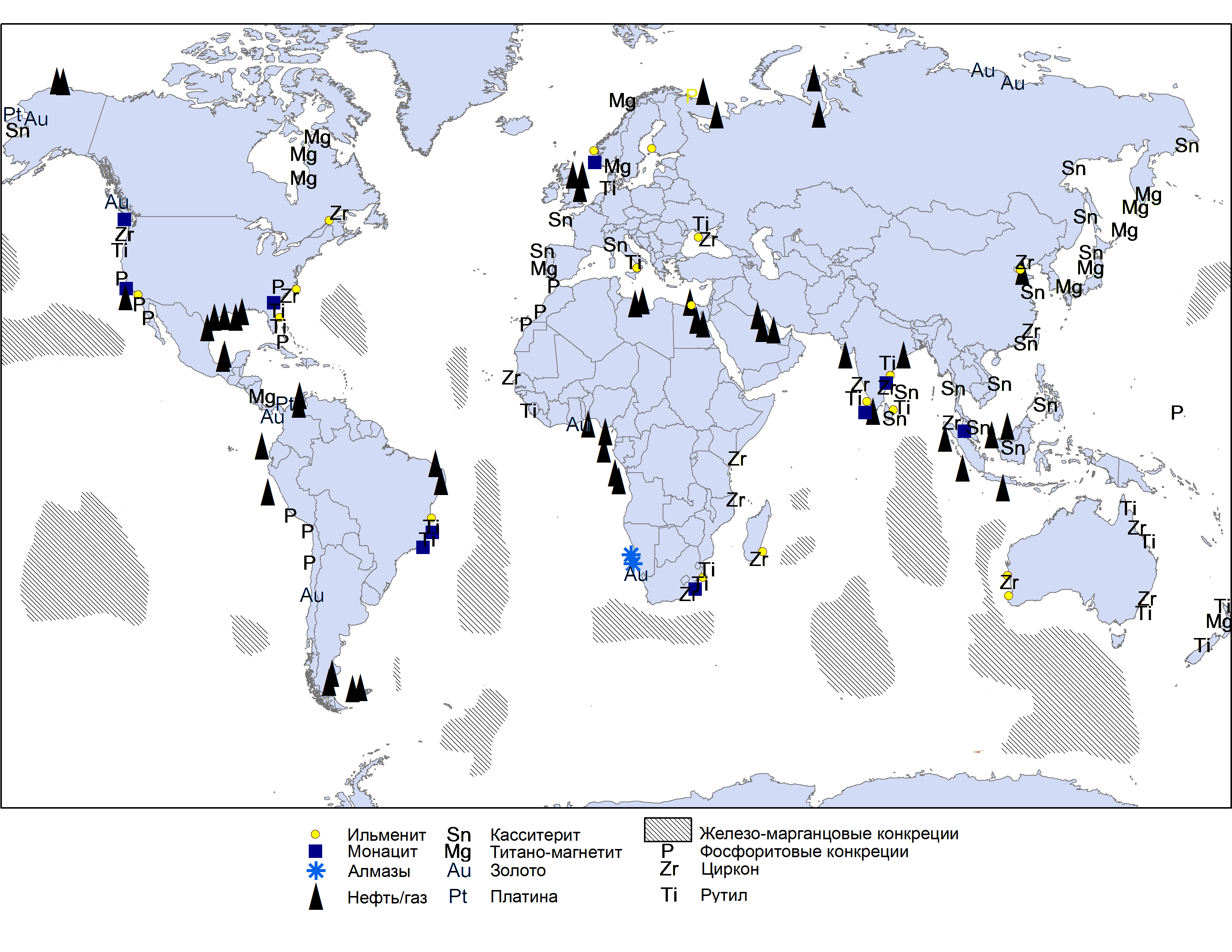 Природный газ карта месторождений. Карта основные месторождения полезных ископаемых в мире.
