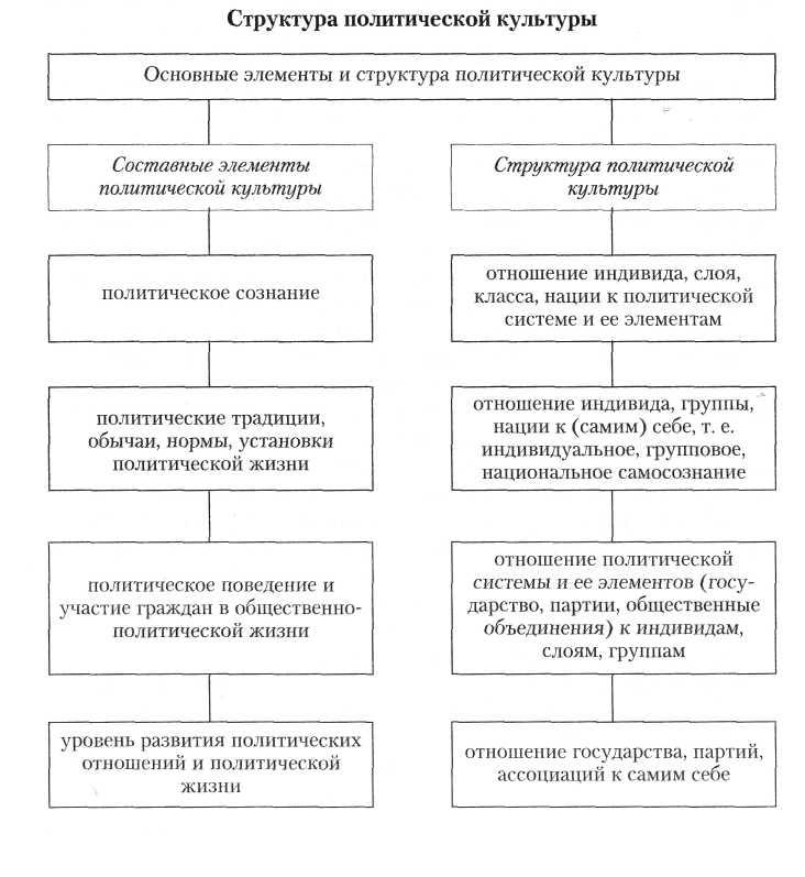 Структура политической деятельности компоненты