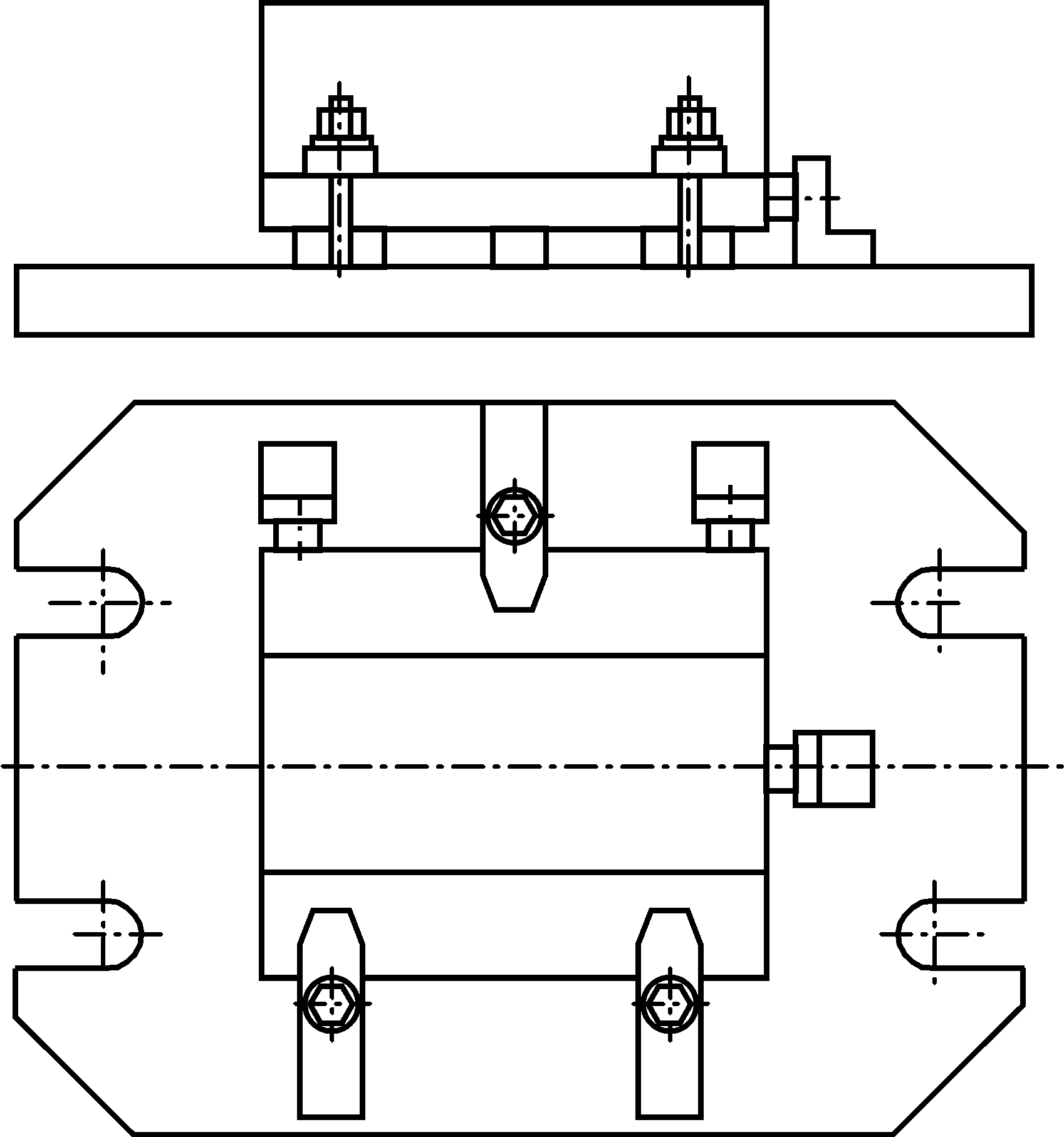 Схемы базирования корпусных деталей