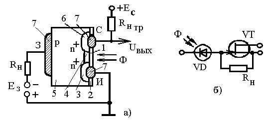 Электронный ключ на фотодиоде или возможности составного транзистора