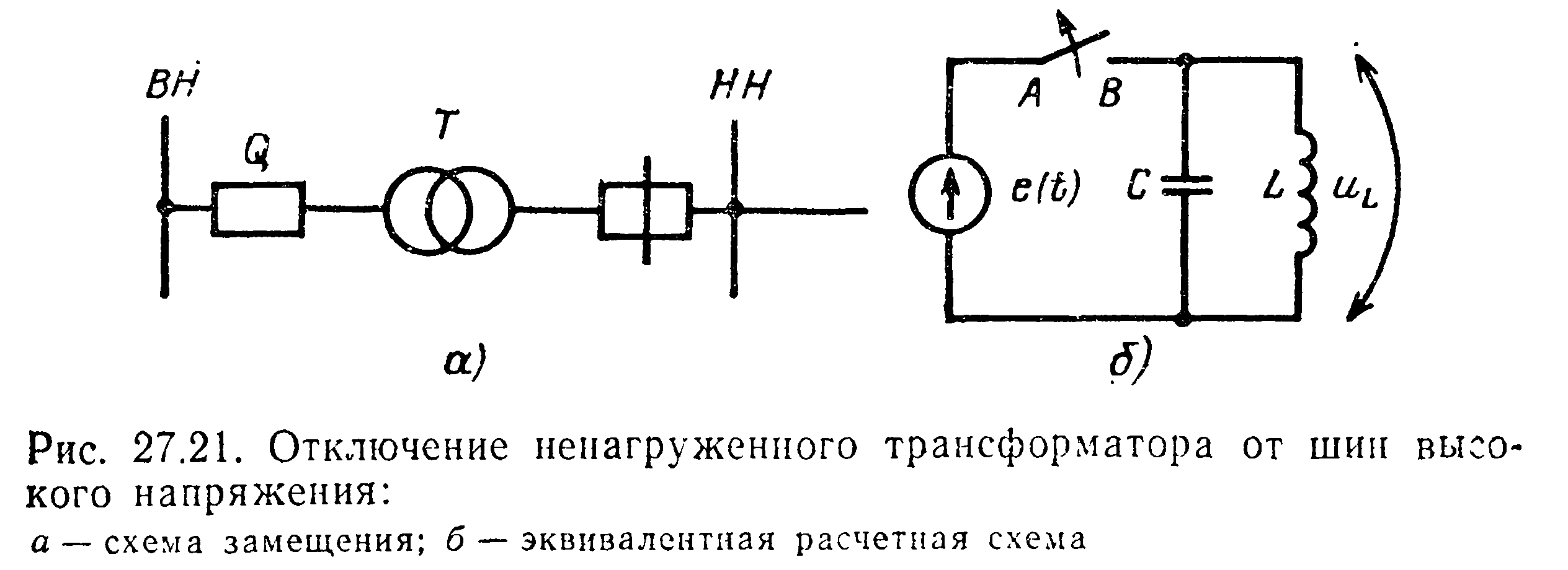 Перенапряжение при отключении