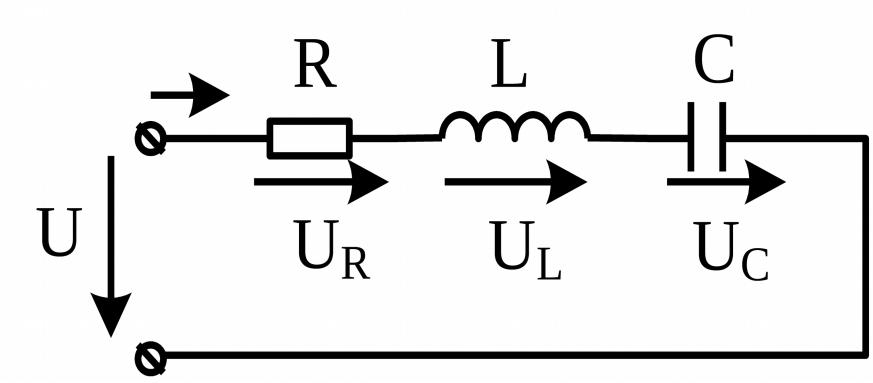 Последовательное соединение c. Схема RLC С последовательным. Цепь RLC последовательное соединение. Последовательное соединение RLC элементов. RLC цепи переменного тока.