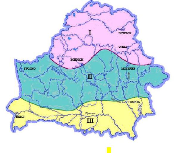 Карта теплового режима республики беларусь