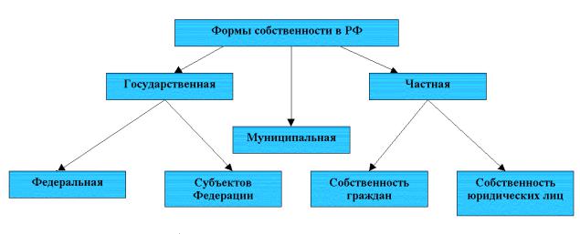 Схема типы государственной собственности с примерами