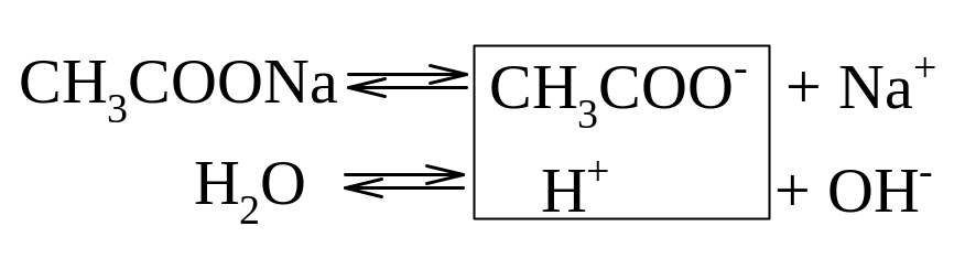 Гидролиз пропионата натрия