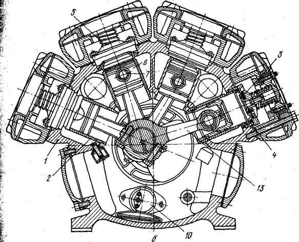 V образный поршневой компрессор чертеж