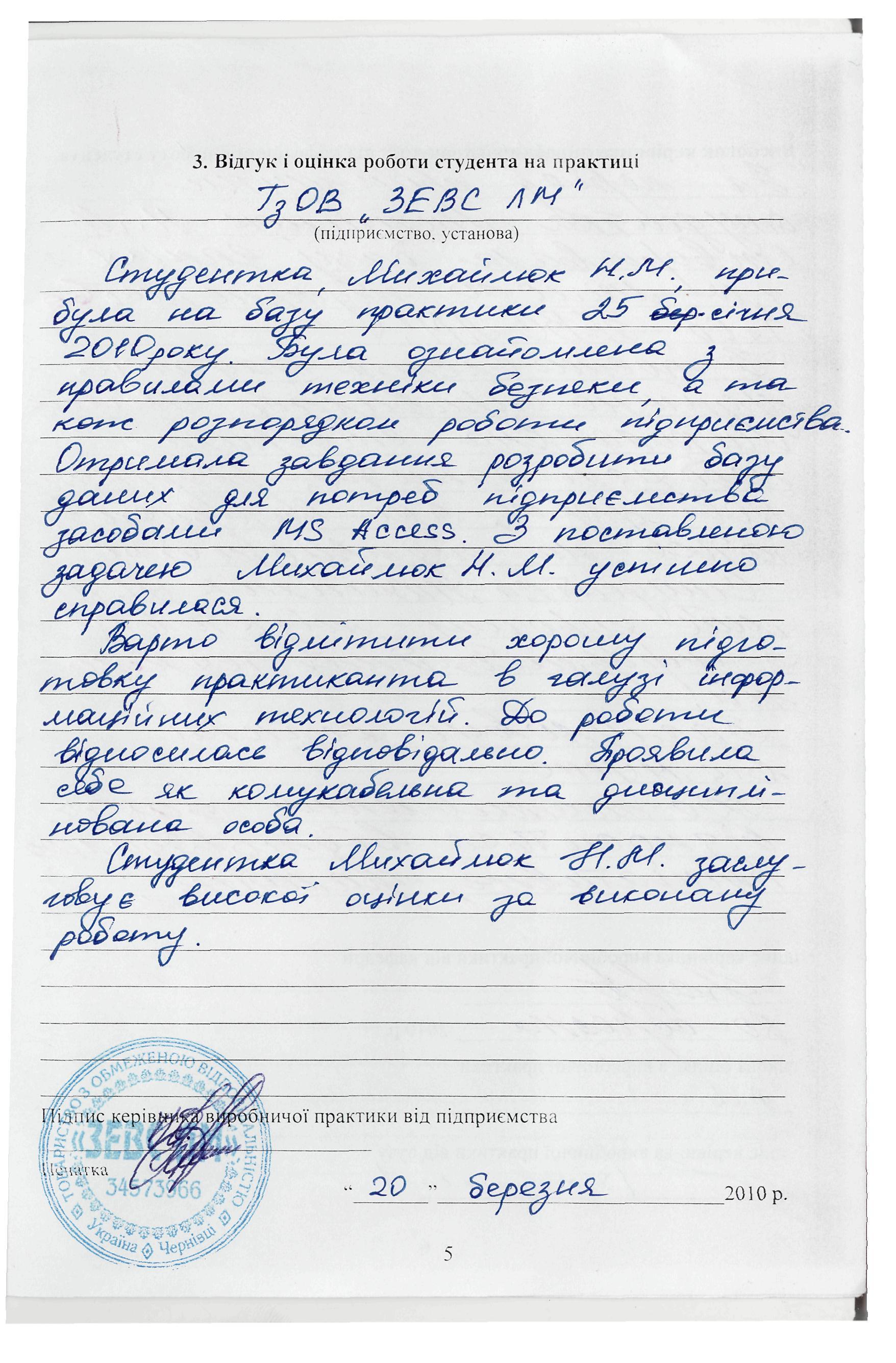 Характеристика на студента проходившего практику в полиции
