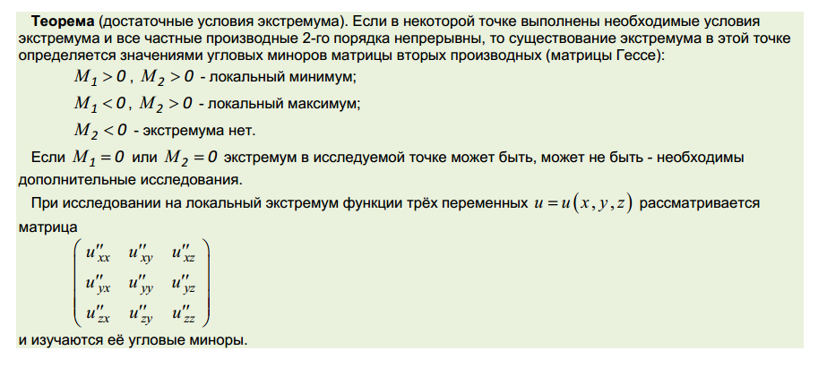 Картинки НЕОБХОДИМОЕ УСЛОВИЕ ЭКСТРЕМУМА