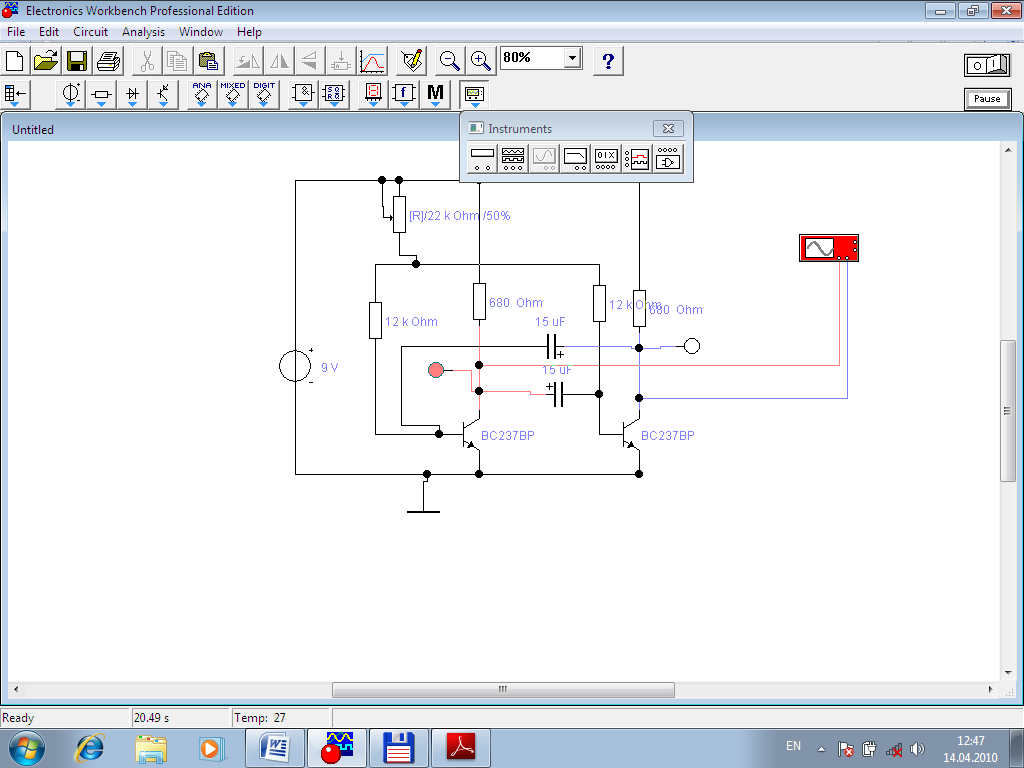 Electronic workbench схемы