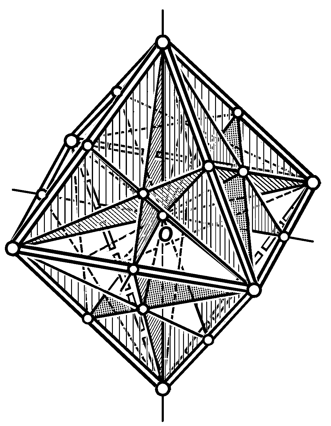Плоскости октаэдра. Октаэдр центр симметрии ось симметрии плоскость симметрии. Правильный октаэдр оси симметрии. Октаэдр центр и плоскости симметрии. Центр ось и плоскость симметрии октаэдра.