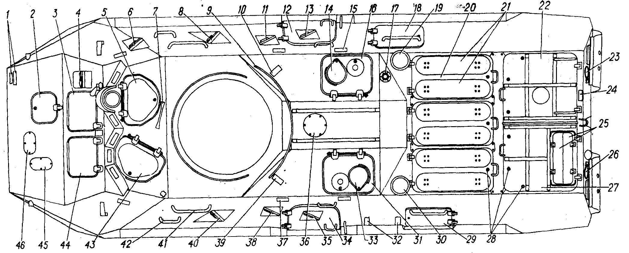 Схема башни бтр 82а