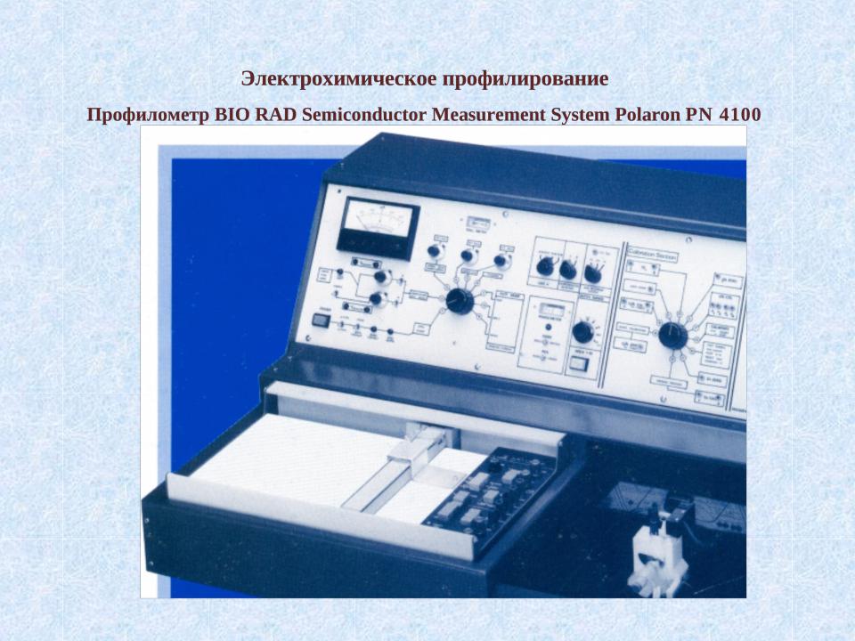 Единые средства измерения. Способы измерения МП. Вольт фарадные характеристики. Вольт фарадные характеристики p-n перехода. Профилометр схема.