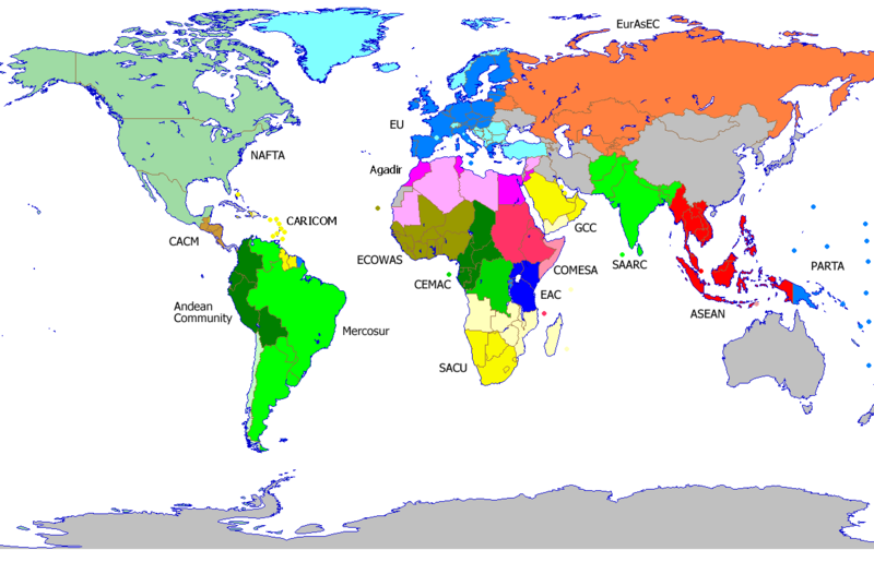 Региональные организации стран. Международная экономическая интеграция карта. Интеграционные группировки на карте. Карта международных интеграционных объединений.