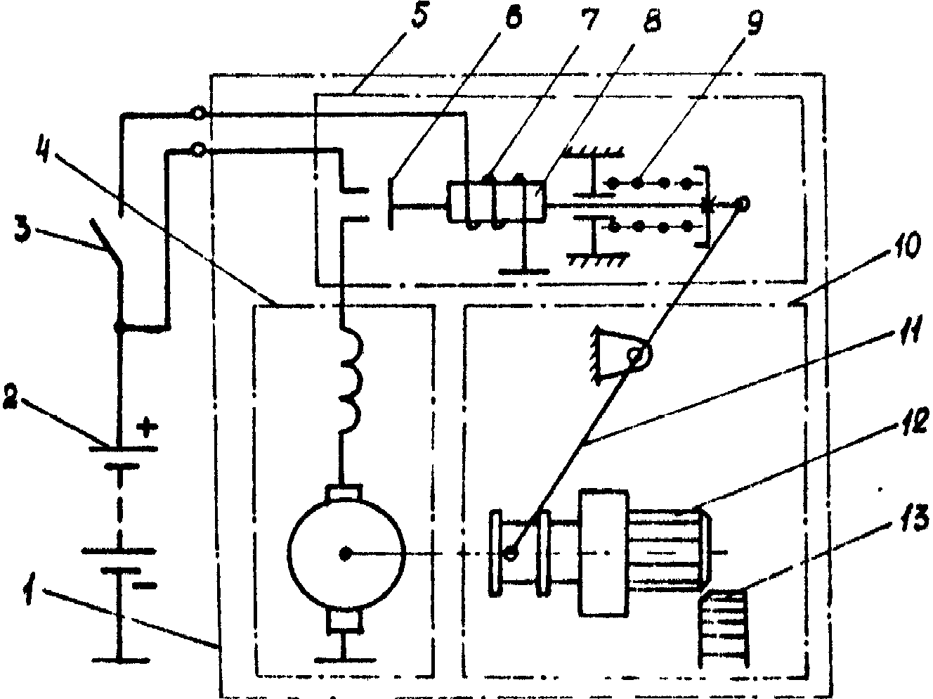 Схема системы пуска