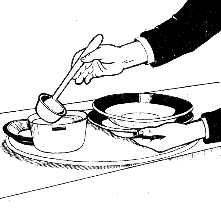 Способы подачи. Английский метод подачи блюд. Подача супов в обнос. Французский способ подачи блюд. Способ подачи блюд в обнос.