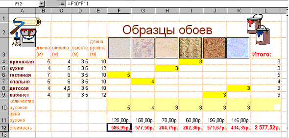 Сделать таблицу по картинке