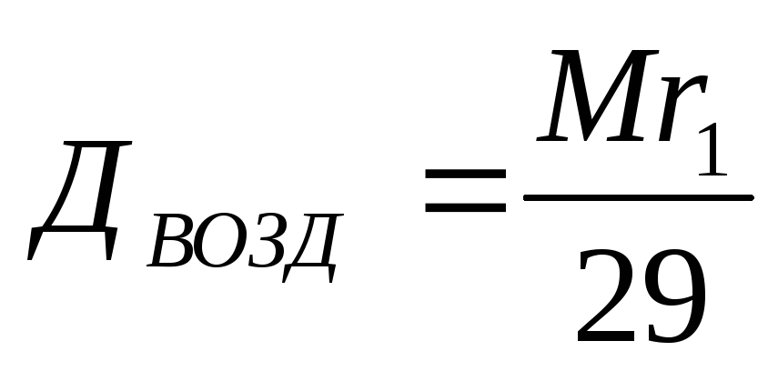 Молекулярная масса газа