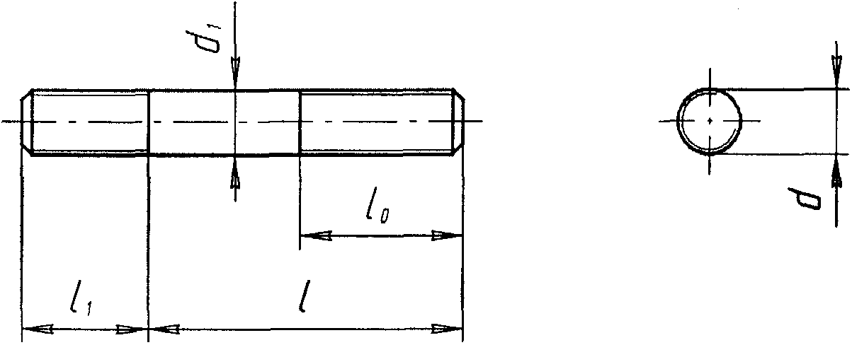 Шпилька м30 чертеж