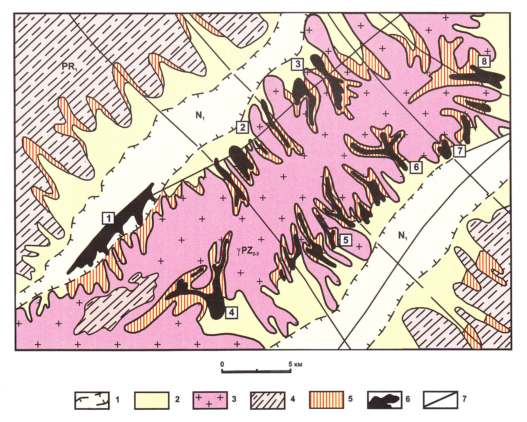 Кристаллический фундамент карта. Хиагдинское месторождение на карте. Отложения древней палеодолины. Пролювиальные отложения. Вулканоструктура.