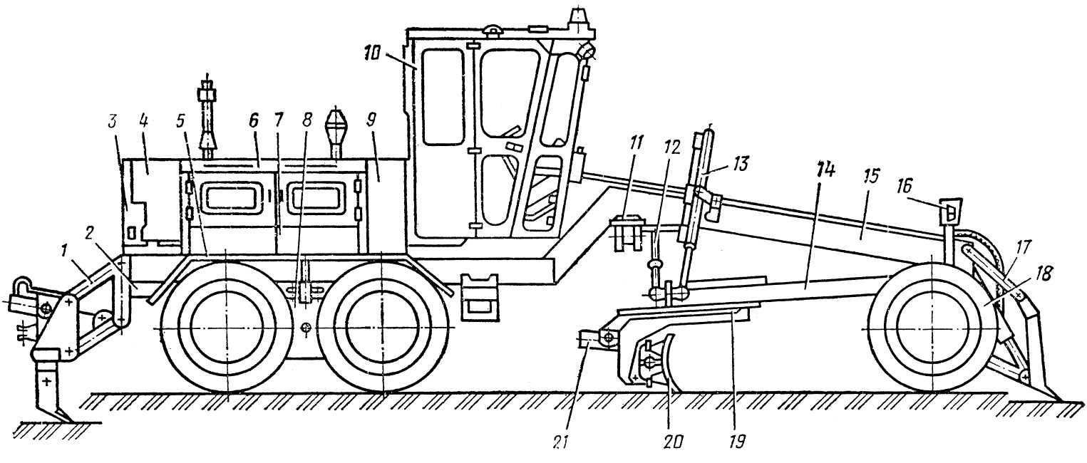 Схема автогрейдера дз 98а