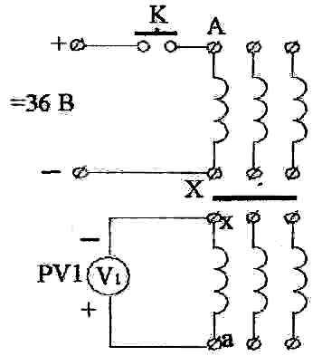 Двухобмоточный трехфазный трансформатор схема