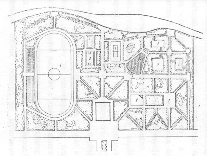 Чертеж парка