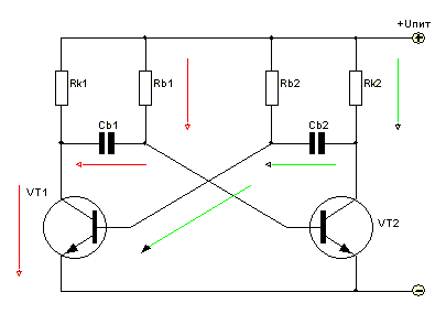 Мультивибратор схема 12v