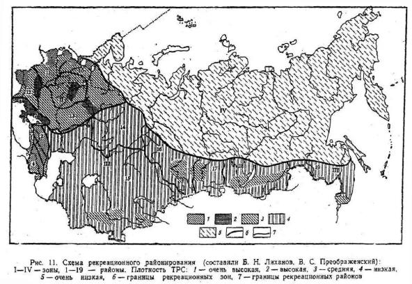 Карта лесорастительного районирования