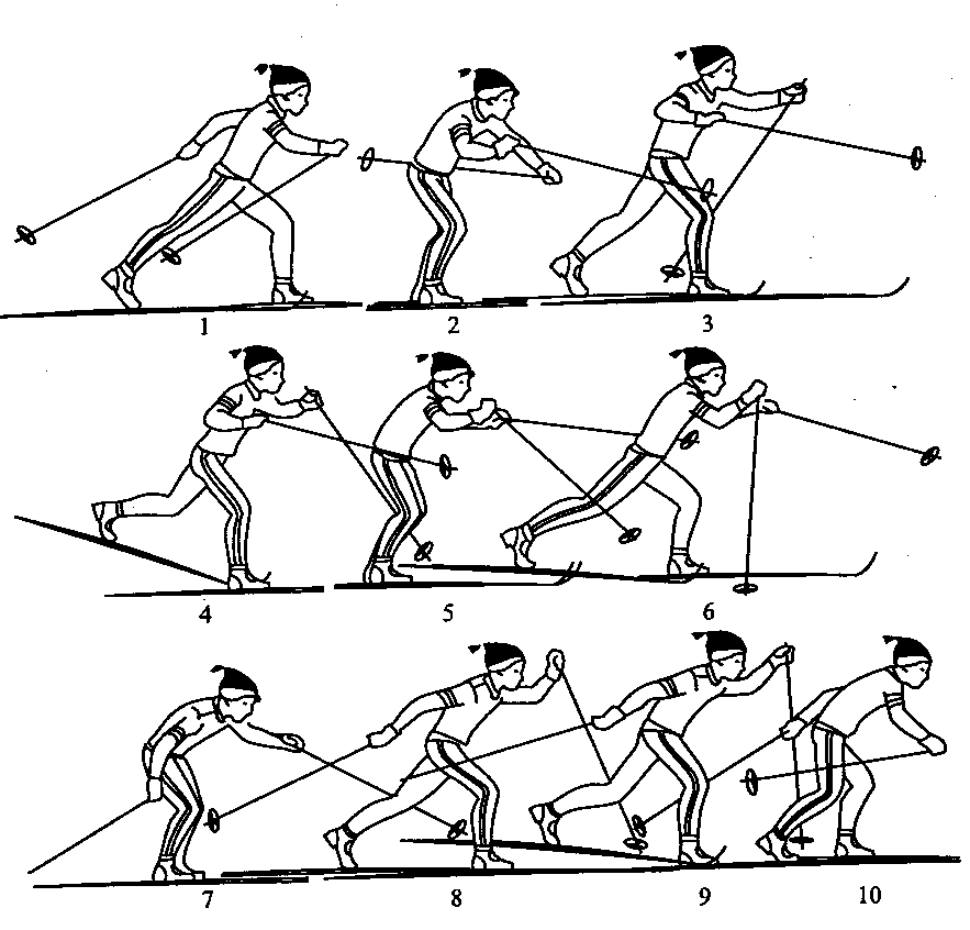 Методика лыжной подготовки. Попеременный четырехшажный ход. Попеременный четырёхшажный лыжный ход. Попеременно четырехшажный ход на лыжах. Техника попеременного четырехшажного лыжного хода.