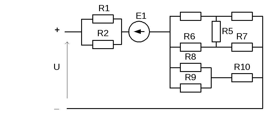 Задана ветвь. Цепочка r-2r Электротехника. Определить напряжение UAB. Эквивалентное сопротивление цепи. Бесконечные электрические цепи.