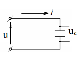 Цепь с емкостью сопротивлением изображает