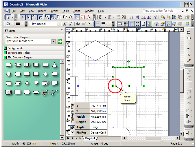 Visio drawing. Визио Размеры фигуры. Размер линии Visio. Visio размер фигуры. Задать размер в Визио.