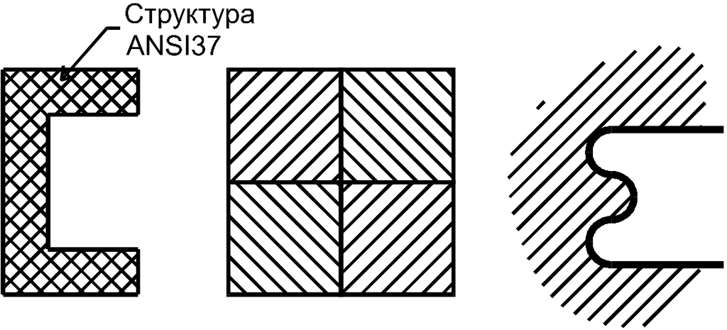 Рисунок 133. Графические задания 4. ANSI 37 штриховка чего. Ansi37 что за штриховка. Где штриховать если больше или равно.