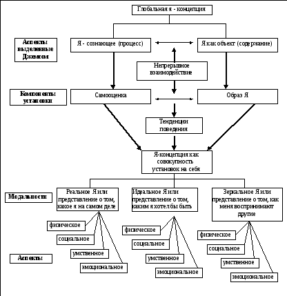Оценочная я концепция. Схема стадии структура я концепции. Модальности я концепции. К видам я-концепции относятся. Три модальности я концепции.
