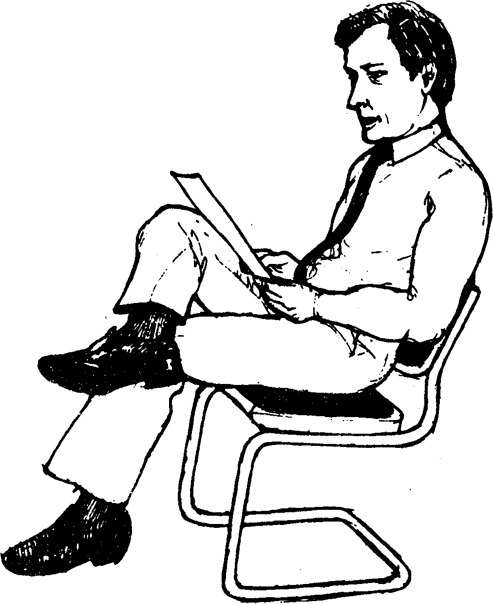 Беспокойство на стуле. Человек сидит нога на ногу. Человек в сидячей позе. Человек сидит на стуле. Поза со скрещенными ногами.
