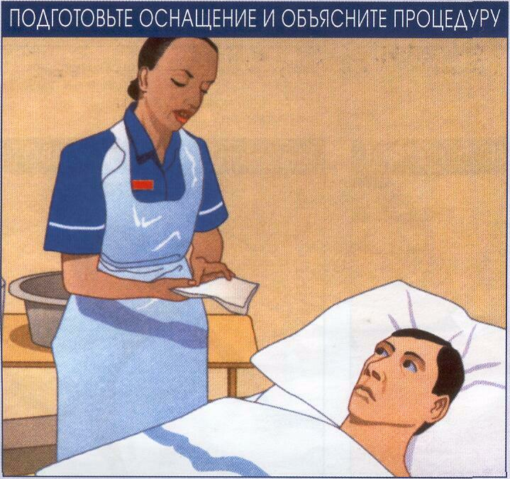 Мытье головы пациента