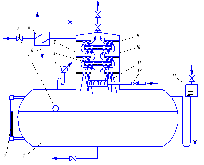 Чертеж деаэратора атмосферного