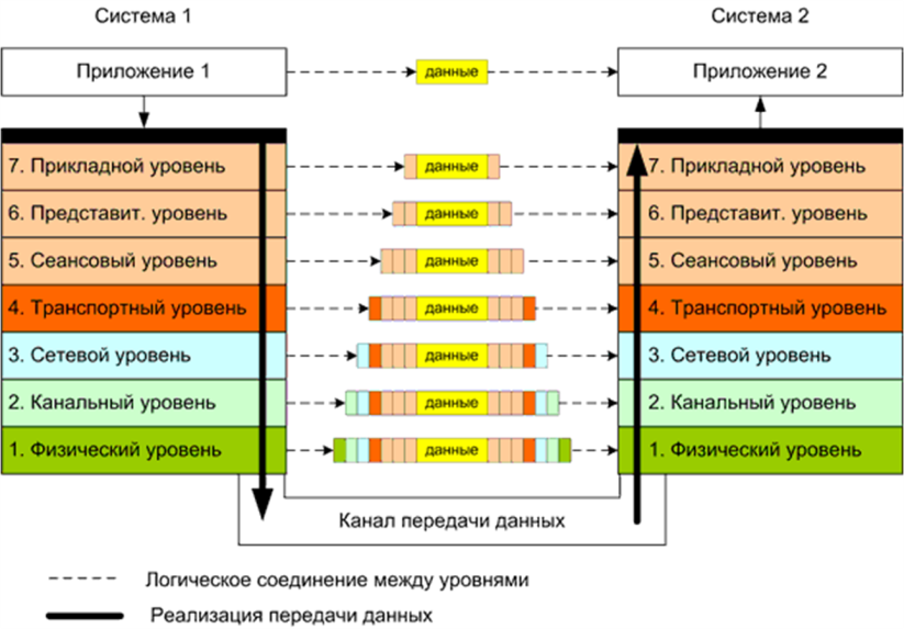 Уровни организации сети