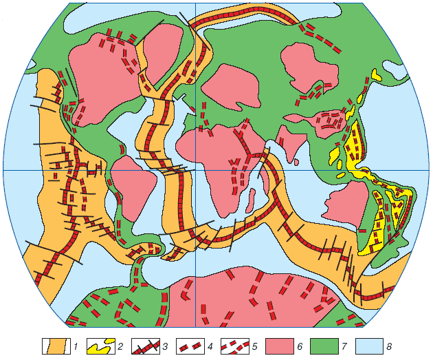 Складчатые пояса евразии. Карта тектонических разломов Евразии. Зоны разломов земной коры.