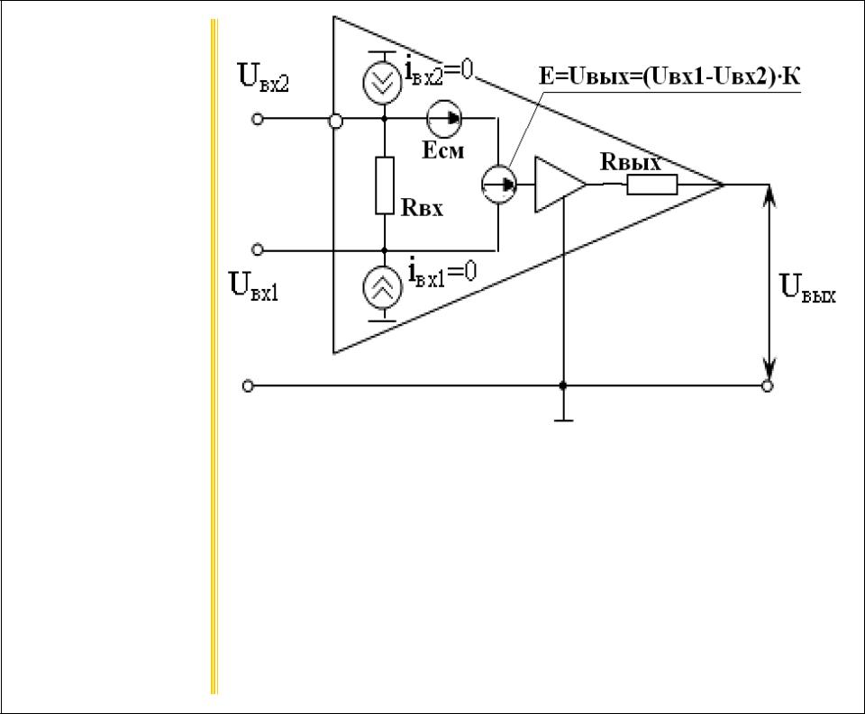 Эквивалентная схема операционного усилителя