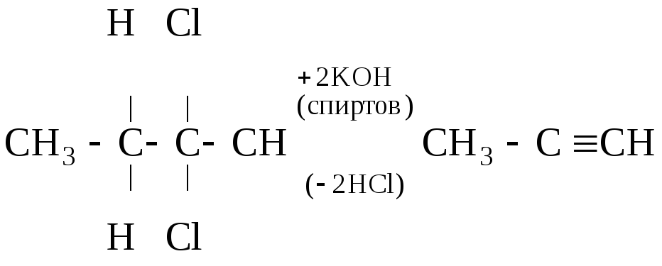 Щелочной гидролиз дихлорэтана. 1 Дихлорпропан Koh спиртовой.