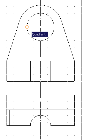 Привязка квадрант. Квадрант привязка. Проекции объекта с вырезом. НЕРФ Квадрант схема.