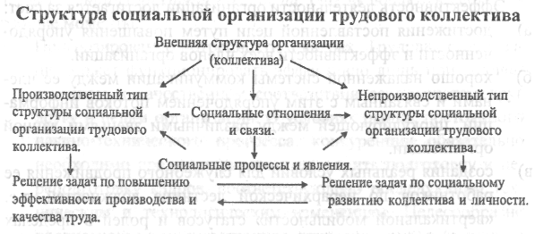 Структура коллектива схема